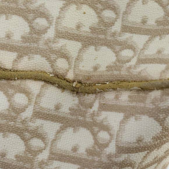 Christian Dior Trotter Romantic Tote Bag PVC Beige Silver Auth 96207 - Picture 10 of 16